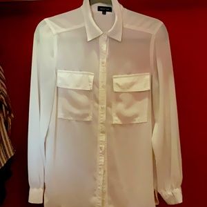 Off white sheer blouse